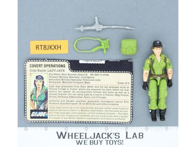 Lady Jaye V1 100% Complete G.I. Joe 1985 Hasbro Vintage Action Figure