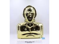 C-3PO Gold Action Figure Storage Case W/ Insert & Stickers Star Wars 1983 Kenner