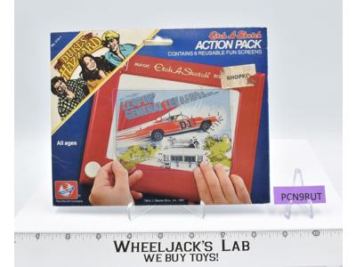 Dukes Of Hazzard Action Pack Etch A Sketch Reusable Fun Screens x6 1981 Ohio Art