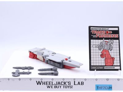Broadside 100% Complete 1986 Vintage Hasbro G1 Transformers Action Figure