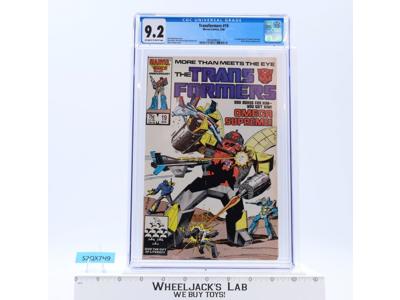 Transformers CGC GRADED 9.2 Off-White Pages Marvel Comic #19 August 8/86