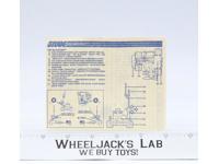 Tri-Blaster 1988 ORIGINAL Instructions / Blueprints G.I. Joe Action Figure