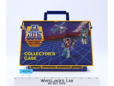 Collector's Case W/UNUSED STICKERS GoBots Go-Bots 1984 Tonka Figure Storage Case
