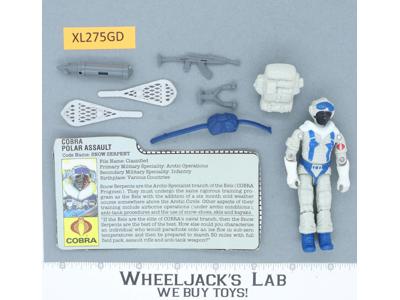 Snow Serpent V1 100% Complete G.I. Joe 1985 Hasbro Vintage Action Figure