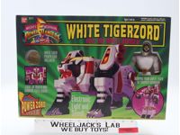 White Tigerzord & White Ranger Mighty Morphin Power Rangers 1994 Bandai NEW MISB