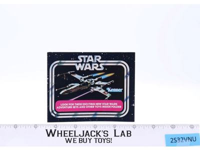 X-Wing Pink Banner 20-Figure Mini Toy Catalog ORIGINAL Star Wars 1978 Kenner