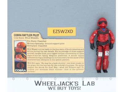 Wild Weasel V1 100% Complete G.I. Joe 1984 Hasbro Vintage Action Figure
