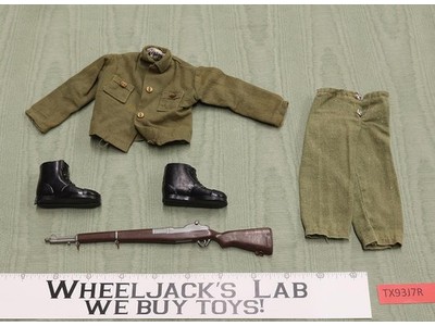 Army Fatigue Pants & Shirt Boots Rifle GI Joe Hasbro 1964 Vintage 12" Accessory