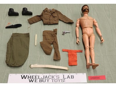 Action Soldier Military Police Flocked Head 12" GI Joe 1964 Vintage Figure