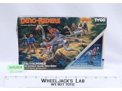 Struthiomimus W/ Nimbus 100% Complete Dino Riders 1988 Tyco Figure NEW MIB