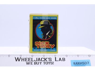 Complete Set of 88 Dick Tracy Trading Cards + 11 Stickers 1990 Topps Disney