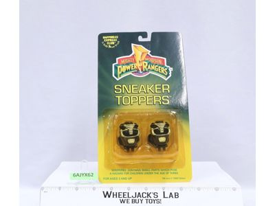 BLACK Ranger Sneaker Toppers Mighty Morphin Power Rangers 1994 Vintage MOSC