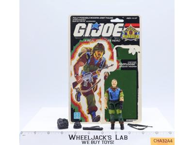 Footloose V2 100% Complete 34 Cardback 1989 G.I. Joe Hasbro Vintage Figure
