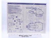 Cobra H.I.S.S. II 1989 ORIGINAL Instructions Blueprints G.I. Joe Hasbro Vehicle