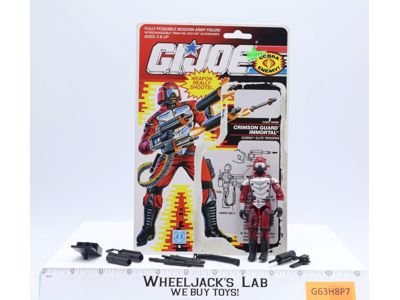 Crimson Guard Immortal V1 100% Complete 22 Cardback G.I. Joe 1991 Hasbro Figure