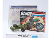 RAM Rapid Fire Motorcycle 100% Complete GI Joe 1982 Hasbro Action Figure Vehicle