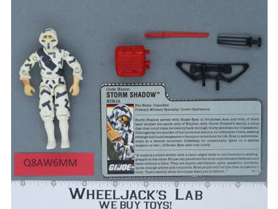 Storm Shadow V2 100% Complete G.I. Joe 1988 Hasbro Vintage Action Figure
