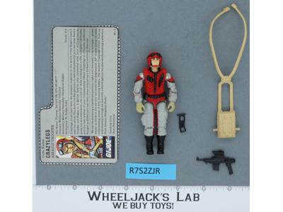 Crazylegs V1 100% Complete 1987 G.I. Joe Hasbro Vintage Action Figure