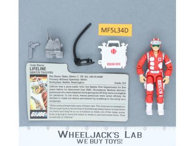Lifeline V1 100% Complete 1986 G.I. Joe Hasbro Vintage Action Figure