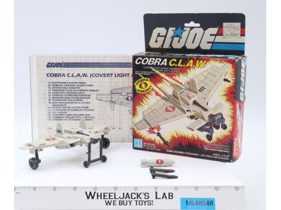 Cobra C.L.A.W. 100% Complete W/ Box GI Joe 1984 Hasbro Action Figure Vehicle