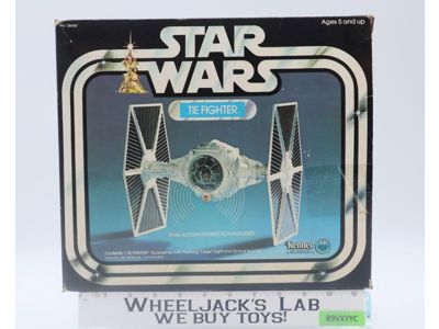 White Imperial Tie Fighter 100% Complete W/Box Star Wars 1978 Kenner Vehicle