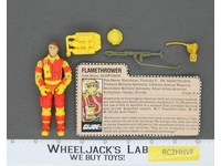 Blowtorch V1 100% Complete G.I. Joe 1984 Hasbro Vintage Action Figure