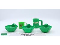 Lot of Cereal Bowls & Cups Teenage Mutant Ninja Turtles 1990 Surge Mirage