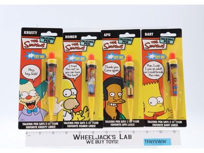 Lot of 4 Talking Pens The Simpsons 2006 JDK Products NEW SEALED