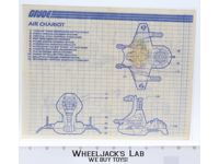Air Chariot 1986 ORIGINAL Instructions / Blueprints G.I. Joe Hasbro Vehicle
