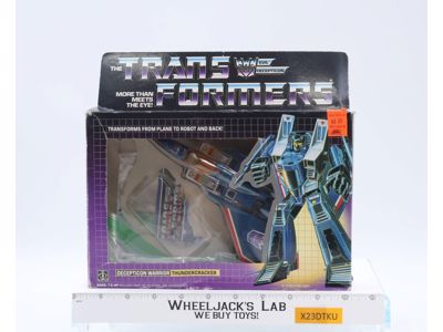 Thundercracker 100% Complete W/BOX & BUBBLE 1985 G1 Vintage Transformers Figure