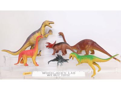 Lot of 6 Dinosaurs 1980s Imperial Toys Action Figures