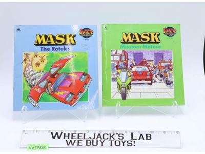 Lot of 2 MASK M.A.S.K. Kenner Golden Picture Books 1986 Western Publishing