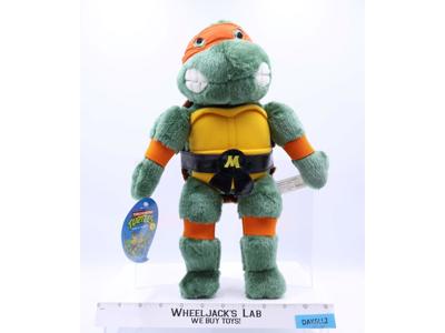 Michelangelo TMNT Teenage Mutant Ninja Turtles 1989 Playmates 14" Stuffed Plush