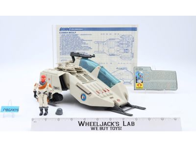 Cobra Wolf W/ Ice Viper G.I. Joe 1987 Hasbro Action Figure Vehicle