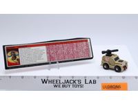 Outback 100% Complete 1986 G1 Transformers Toyota Land Cruiser Action Figure