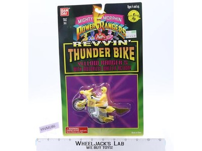 Revvin Thunder Bike Yellow Ranger Mighty Morphin Power Rangers Bandai NEW SEALED