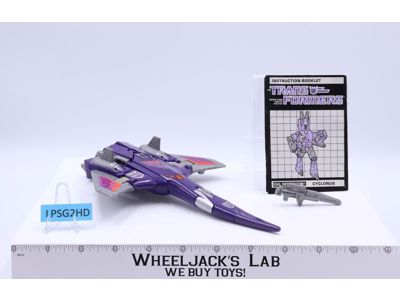 Cyclonus PURPLE EARS 100% Complete 1986 Vintage Hasbro G1 Transformers