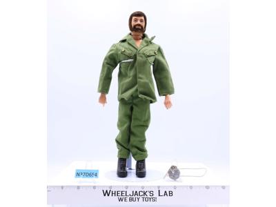 Talking Commander Flocked Brown Hair & Beard 12" 1970 GI Joe Hasbro Vintage
