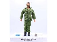 Talking Commander Flocked Brown Hair & Beard 12" 1970 GI Joe Hasbro Vintage