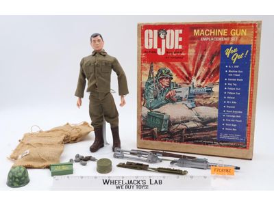 #5931 Machine Gun Set  GI Joe Action Soldier 1965 Hasbro 12" Action Figure
