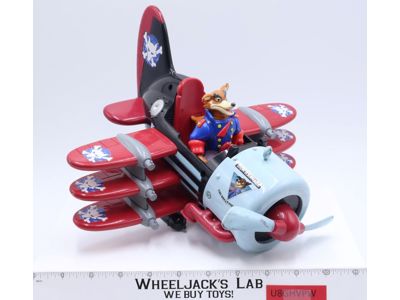 CT-37 Tri-Wing Terror Airplane W/ Don Karnage Tale Spin 1991 Disney Vehicle