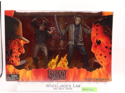 Freddy vs Jason Deluxe Boxed Set 2004 Reel Toys 8" Action Figures NEW SEALED