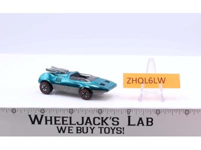 Peeping Bomb Aqua 1970 Redline Hot Wheels Mattel Vintage RL
