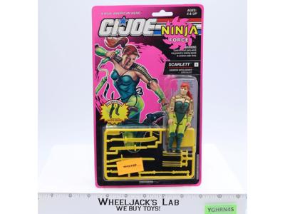 Scarlett GI Joe Ninja Force 1992 Hasbro Vintage Action Figure NEW MOSC SEALED