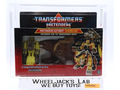 Chainclaw Pretenders AFA 75 75/85/85 G1 Transformers TAPE SEALED NO COLOR BREAK