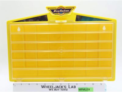 Yellow Carrying Case Micro Machines 1989 Galoob Vintage Storage Case