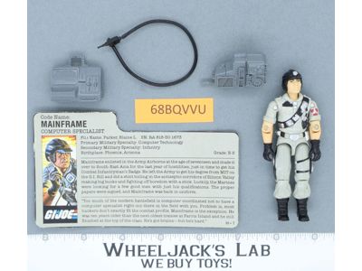 Mainframe V1 100% Complete G.I. Joe 1986 Hasbro Vintage Action Figure