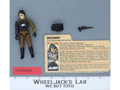 Major Bludd V1 100% Complete 1983 G.I. Joe Hasbro Vintage Action Figure