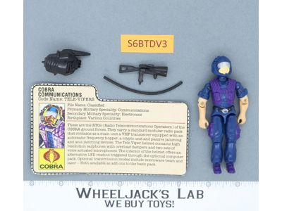 Tele-Vipers V1 100% Complete G.I. Joe 1985 Hasbro Vintage Action Figure
