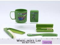 GI Joe Locker Bag W/Soap Case, Brush, Comb, Toothbrush & Cup Hasbro 1986 Vintage